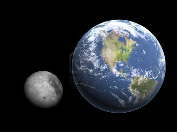 Соотношение земли и Луны