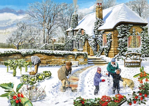 Зимний пейзаж сада