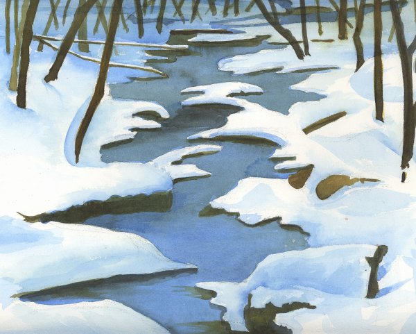 Оттепель иллюстрация