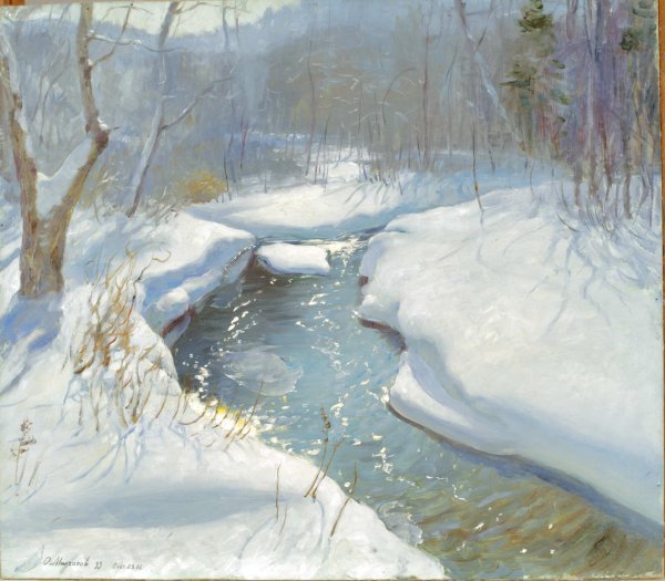 Олег Молчанов художник - Талая вода