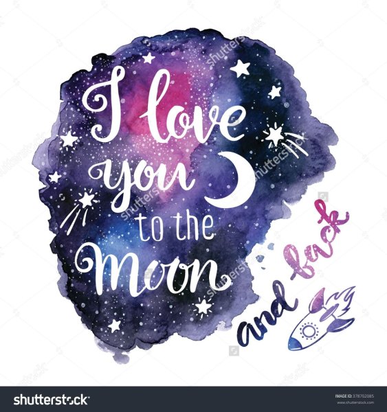 Любим тебя до Луны и обратно надпись