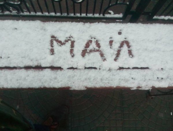 Снег в мае