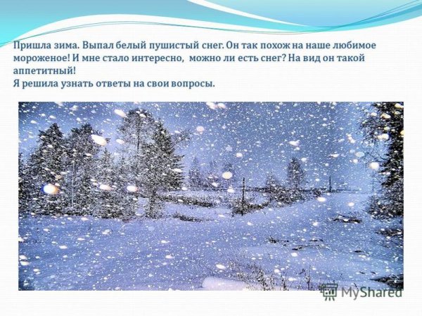Выпал белый пушистый снег