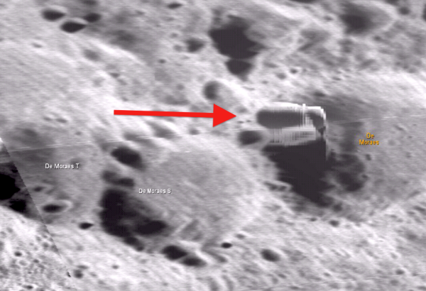 Снимки инопланетян на Луне