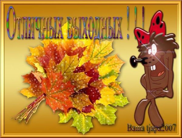 Прикольных осенних выходных
