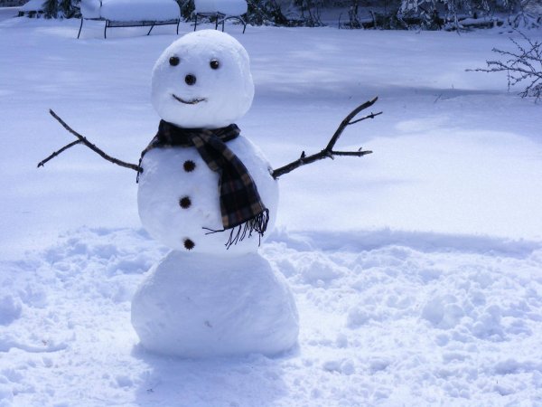Снеговик настоящий