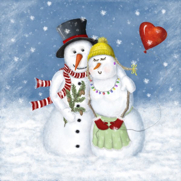 Снеговики парочка