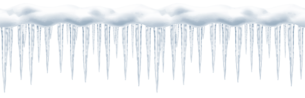 Сугробы снега на прозрачном фоне