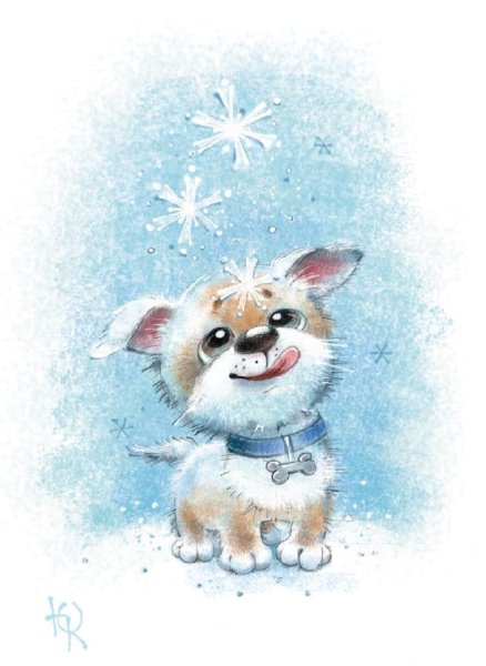 Милые зимние иллюстрации