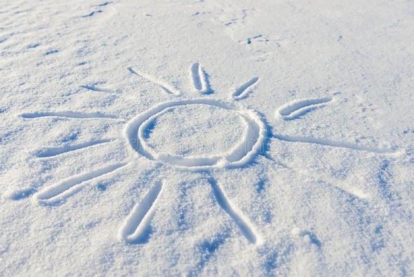 День рисования на снегу