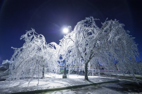Снег и лед в природе на улицах