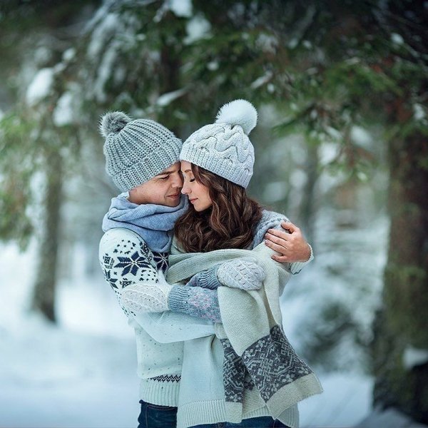 Влюбленные зимой