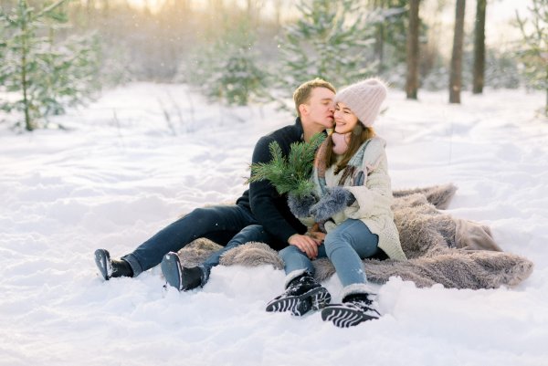 Зимняя фотосессия на улице