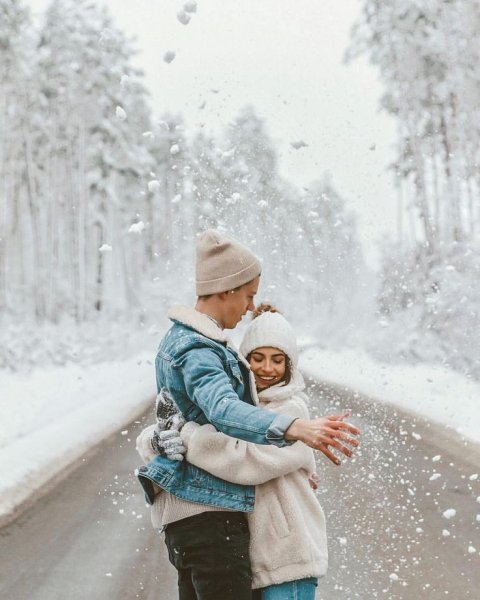 Зимняя семейная фотосессия