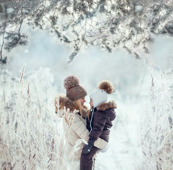 Зимняя фотосессия с малышом