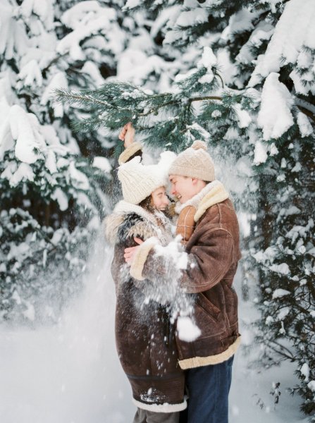 Зимняя семейная фотосессия