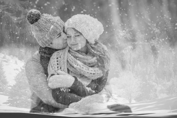 Двое под Снегопадом