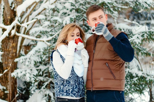 Зимняя фотосессия Love story
