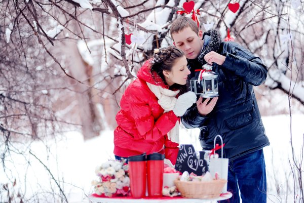 Зимняя прогулочная фотосессия