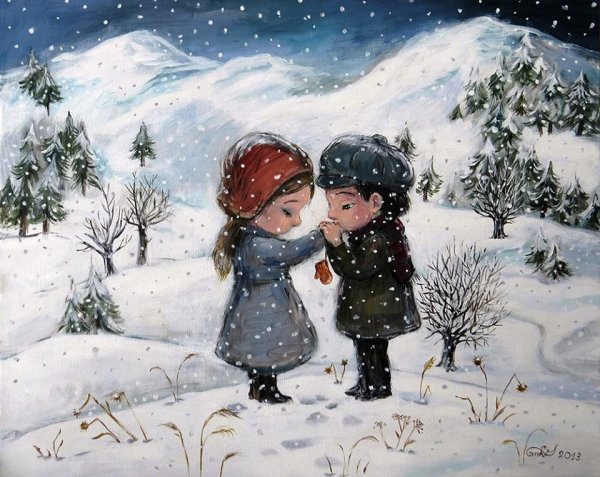 Ангелы грузинской художницы Нино Чакветадзе