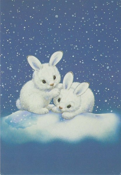 Зимний зайчик
