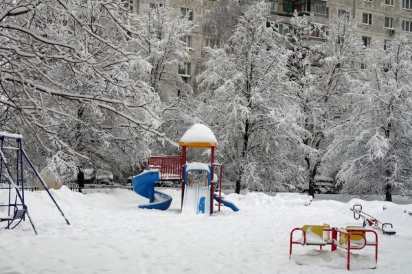 Заснеженный двор