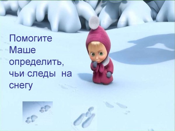 Маша и медведь следы невиданных зверей