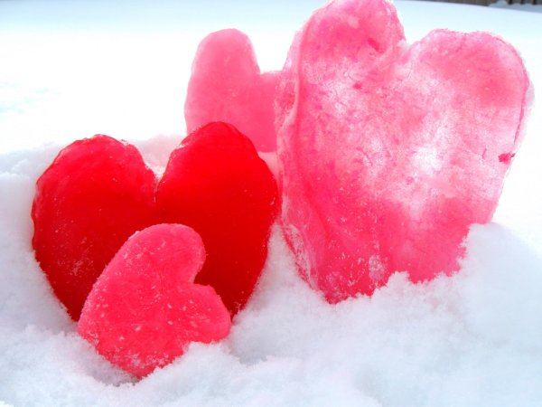 Сердечко из льда