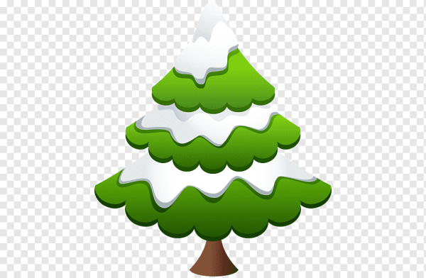 Елочки со снегом для детей