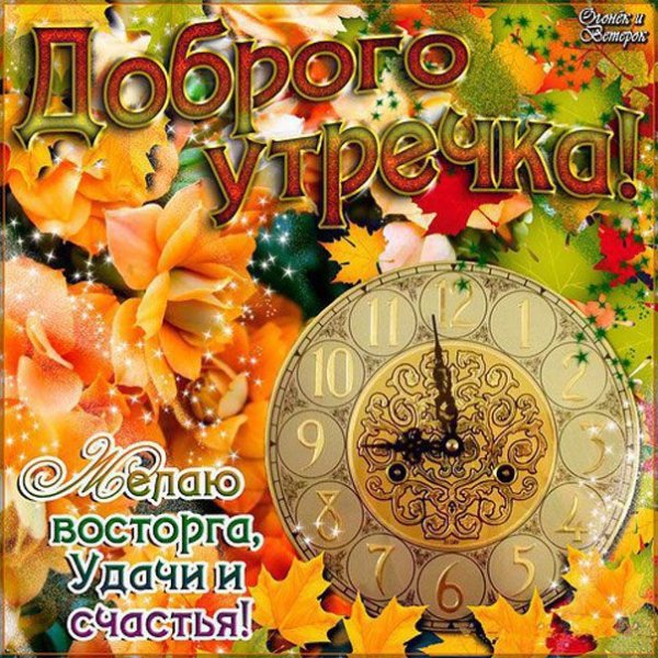 Открытки с добрым утром и пожеланием удачи