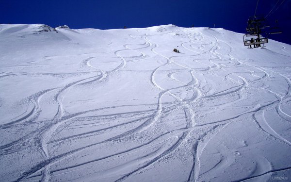 Следы от лыж