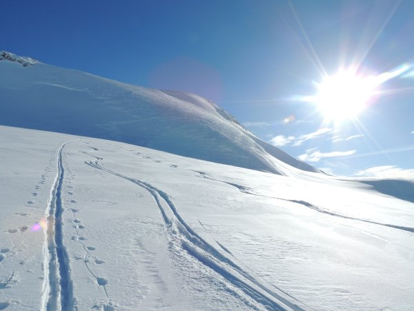 Следы от лыж