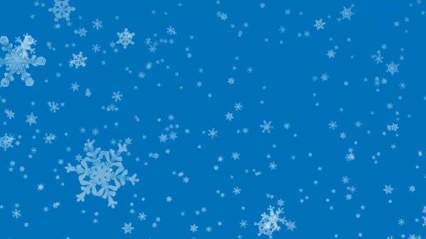 Падающие снежинки на прозрачном фоне