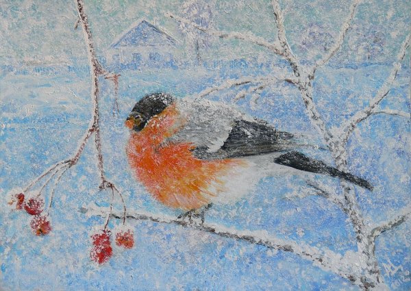 Евгений Лоскутов художник Снегири