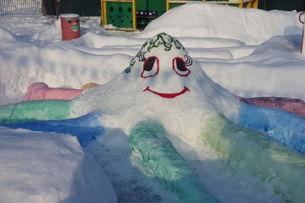 Снежные постройки для детей