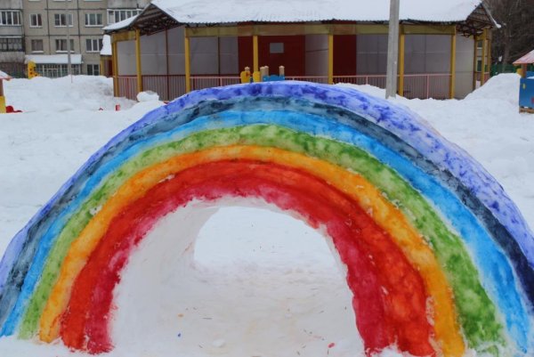 Конкурс снежных построек в детском саду