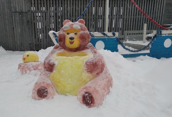 Снежные фигуры для детского сада