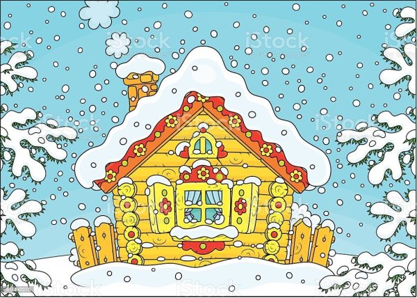 Зимняя избушка для детей