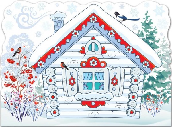 Избушка зимняя (плоская)