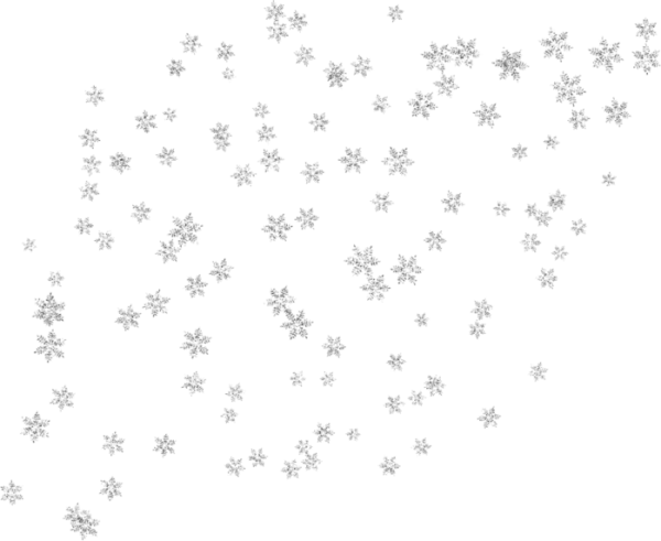 Много снежинок на белом фоне