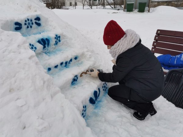 Горка Снежная для детей