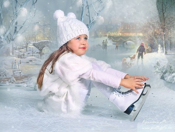 Девочка на коньках