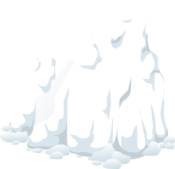 Клипарт сугробы на прозрачном фоне