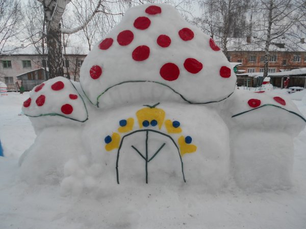 Красивые зимние постройки