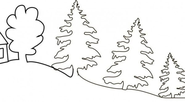 Зимние трафареты на окна