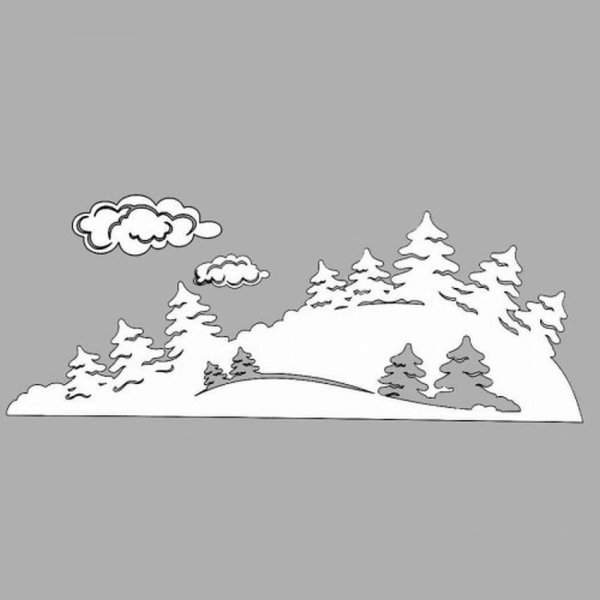 Сугробы для вырезания на окно