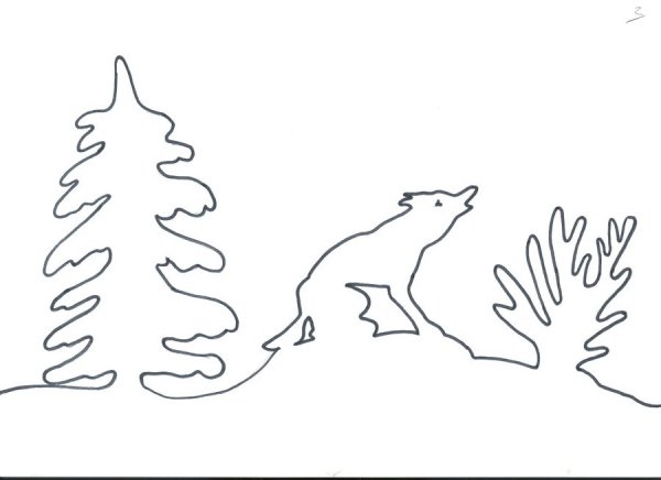 Зимние вытынанки на окна