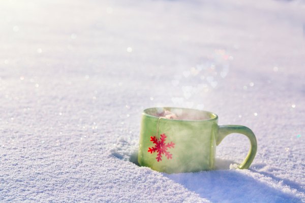 Кружка чая зимой
