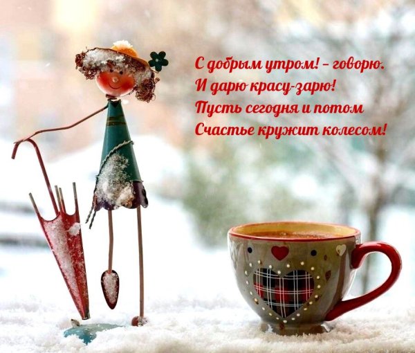 Доброе дождливое зимнее утро