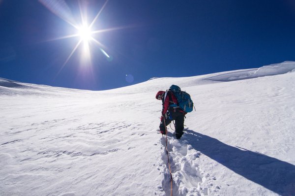 Туризм в снежную гору
